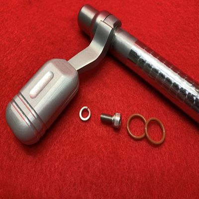 Remington 700 Bolt Action Knob Extension Handle - Aluminum Bolt On/Clamp On (Tactical Version) Type #1 (Silver)