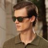 CARFIA Thick Polarized Sunglasses for Men UV400 Protection, Retro Square Hand-crafted Acetate Driving Shades CA5356 view 3