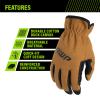 AWP Duck Canvas Utility Work Gloves for Men and Women, Abrasion Resistant, XX-Large view 2