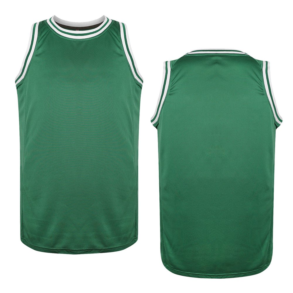 Blank Basketball Jersey Men's Mesh Athletic Sports Shirts Black Yellow White S-3XL (Green, 3X-Large)