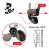 Boatman 11 3/8x12 Outboard Motor Propeller Stainless Steel fit Yamaha Boat Engines 25-60 Hp,13 Spline Tooth,RH,OEM NO.663-45952-02-EL view 2