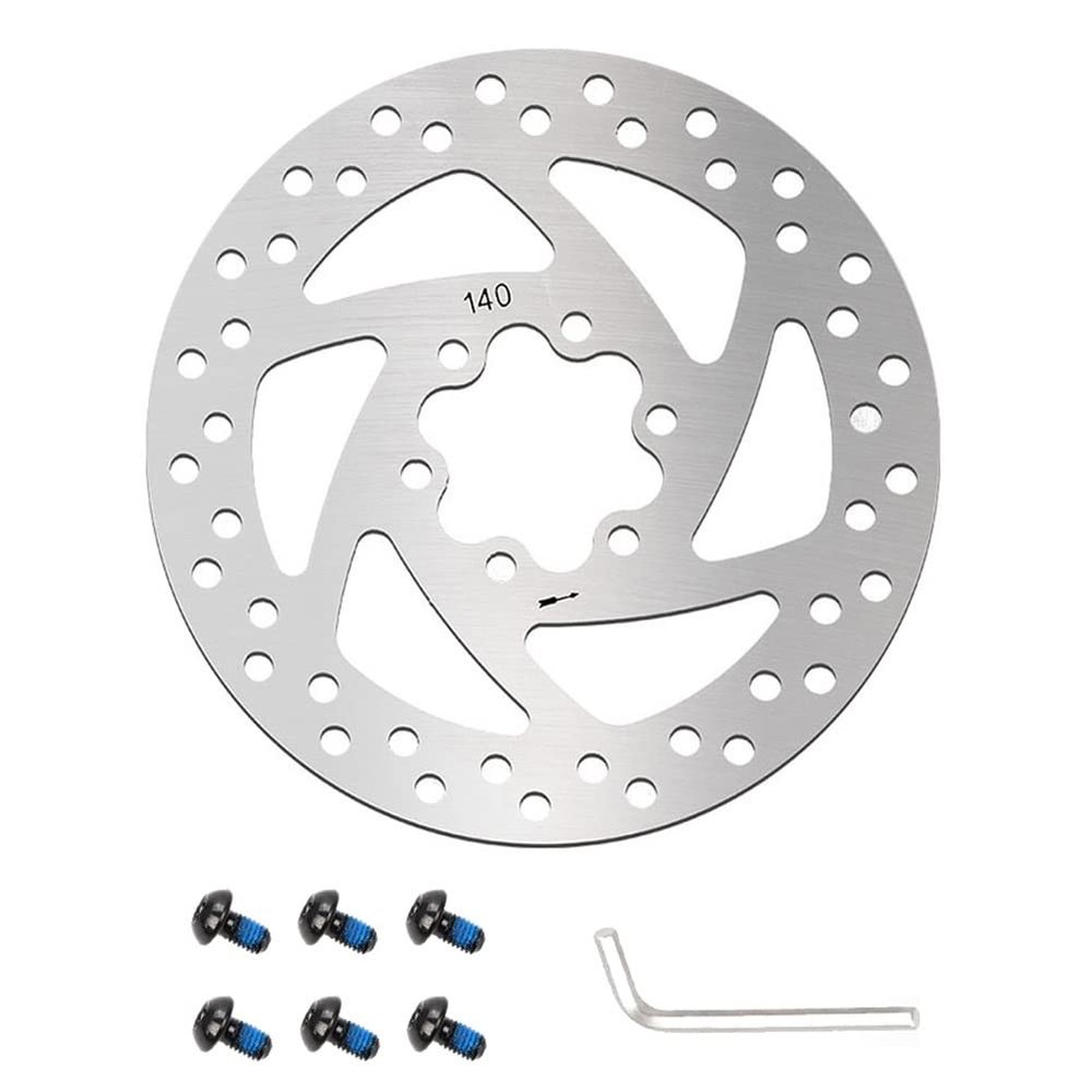 QHYRZE 140mm Bike Disc Brake Rotor Fit for Road Bike Mountain Bike BMX MTB Electric Folding Bicycle Scooter with 6 Bolts 125g (Color : Silver 140mm)