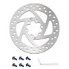 QHYRZE 140mm Bike Disc Brake Rotor Fit for Road Bike Mountain Bike BMX MTB Electric Folding Bicycle Scooter with 6 Bolts 125g (Color : Silver 140mm) view 1