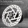 QHYRZE 140mm Bike Disc Brake Rotor Fit for Road Bike Mountain Bike BMX MTB Electric Folding Bicycle Scooter with 6 Bolts 125g (Color : Silver 140mm) view 2
