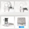 QHYRZE 140mm Bike Disc Brake Rotor Fit for Road Bike Mountain Bike BMX MTB Electric Folding Bicycle Scooter with 6 Bolts 125g (Color : Silver 140mm) view 3