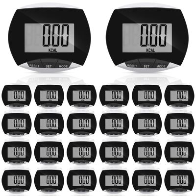 Weewooday Pedometer for Walking Steps and Miles Simple Pedometer Clip on with Large Digital Display Portable LCD Step Counter Bulk Gift for Women Men Adults(4 Pieces)
