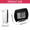 Weewooday Pedometer for Walking Steps and Miles Simple Pedometer Clip on with Large Digital Display Portable LCD Step Counter Bulk Gift for Women Men Adults(4 Pieces) view 2