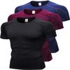 3 Pack Men's Compression Shirts Short Sleeve Workout T-Shirt Cool Dry Undershirts Baselayer Sport Cool Shirt Running Tops view 1