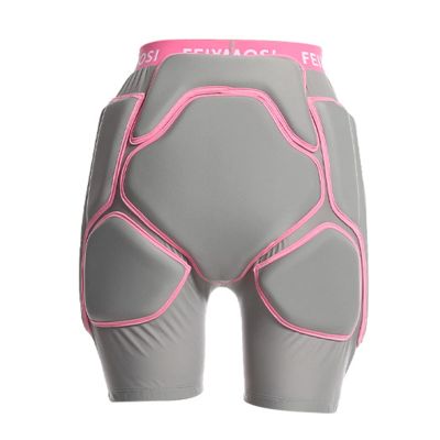 Q-FFL Hip Protector Padded Short Pants, Tailbone Hip Butt Pad, Protective Padded Shorts for Inline Skating, Skateboarding, 70-85kg