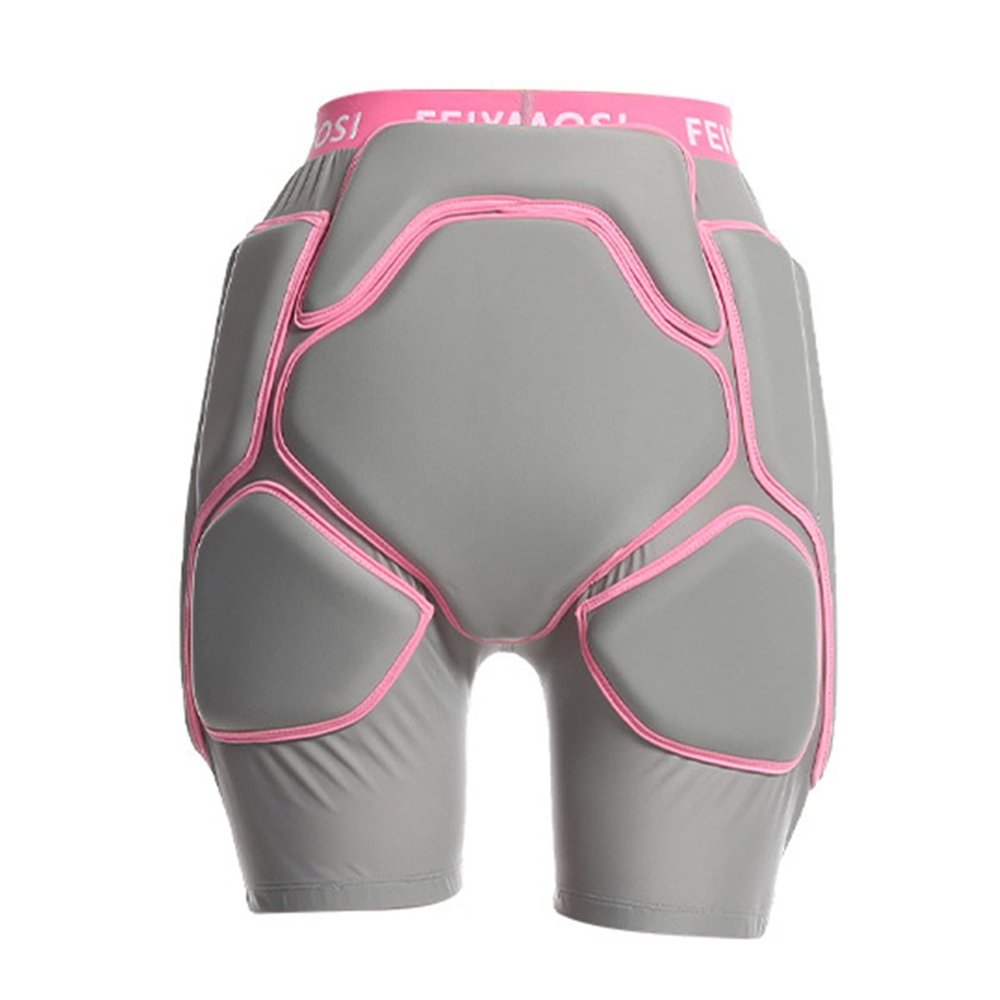 Q-FFL Hip Protector Padded Short Pants, Tailbone Hip Butt Pad, Protective Padded Shorts for Inline Skating, Skateboarding, 70-85kg