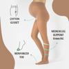 CALZITALY Maternity Pantyhose Stocking with Bellyband, Italian Hosiery, Pregnancy Tights 20 Denier (Medium, Powder) view 2