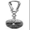 Harry Potter Mask Polyresin Death Eater Keychain (One Size) (Silver) view 1