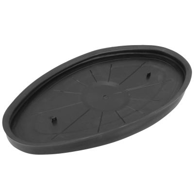 Dilwe Deck Hatch Cover, 44.5 * 26 * 2.5 cm Round Hatch Cover Plastic Deck Inspection Plate for Marine Boat Kayak Canoe Boating