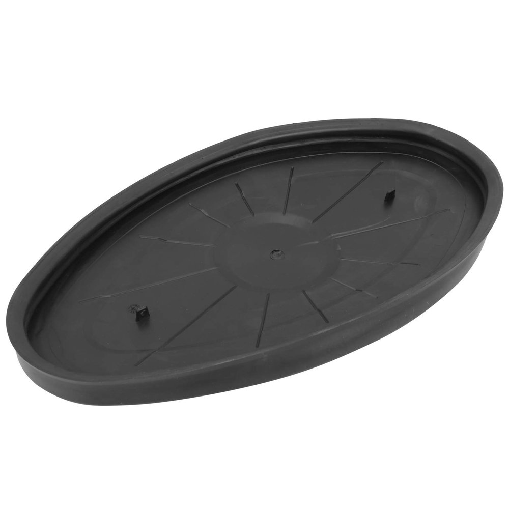 Dilwe Deck Hatch Cover, 44.5 * 26 * 2.5 cm Round Hatch Cover Plastic Deck Inspection Plate for Marine Boat Kayak Canoe Boating