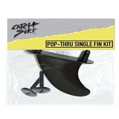 Catch Surf Single Fin Kit- PopThru - Black