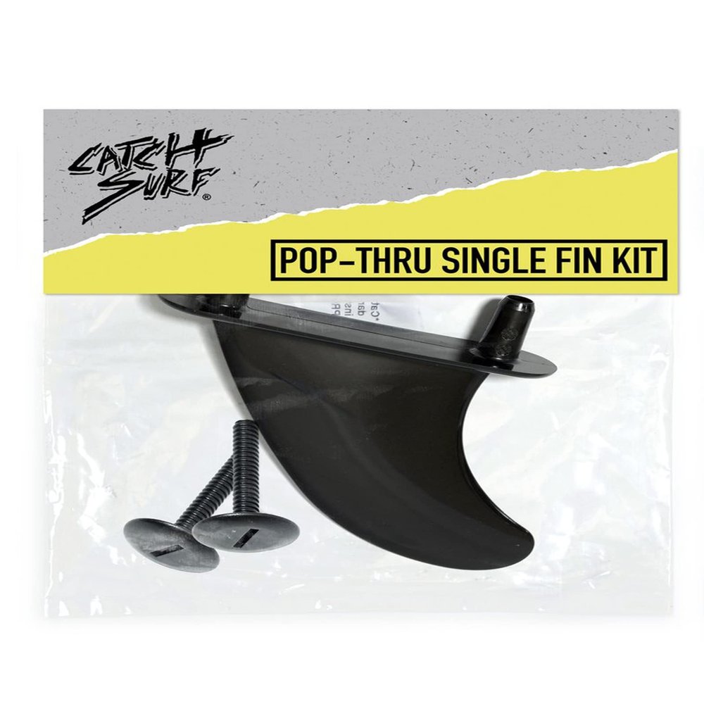 Catch Surf Single Fin Kit- PopThru - Black