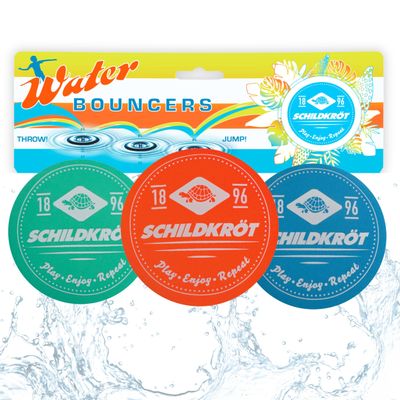 Schildkrt Water Bouncers in Neoprene, 3 Cushions, Silicone Padded, Bouncing on the Water Surface, Diameter 55 mm, Great Fun for the Pool and the Sea, 970297 Unisex Adult