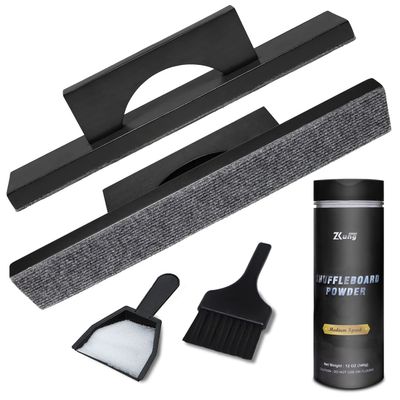 YDDS Shuffleboard Wax with Brush Set with Shuffleboard Sand Slow Speed, Shuffleboard Table Brush, Mini Dustpan and Brush for Shuffleboard Table