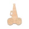 Unfinished Wood for Crafts - Megaphone with Pom Poms - Large & Small - Pick Size - Unfinished Wood Cutout Shapes Sports Cheerleader Cheer Leading Team - Various Size, 1/8 Inch Thickness, 1 Pcs view 1