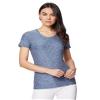 32 DEGREEES Womens Cool Fitted T-Shirt | Lightweight| Quick Dry | Fitted, Xenon Blue Space Dye, XX-Large view 1