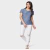 32 DEGREEES Womens Cool Fitted T-Shirt | Lightweight| Quick Dry | Fitted, Xenon Blue Space Dye, XX-Large view 2