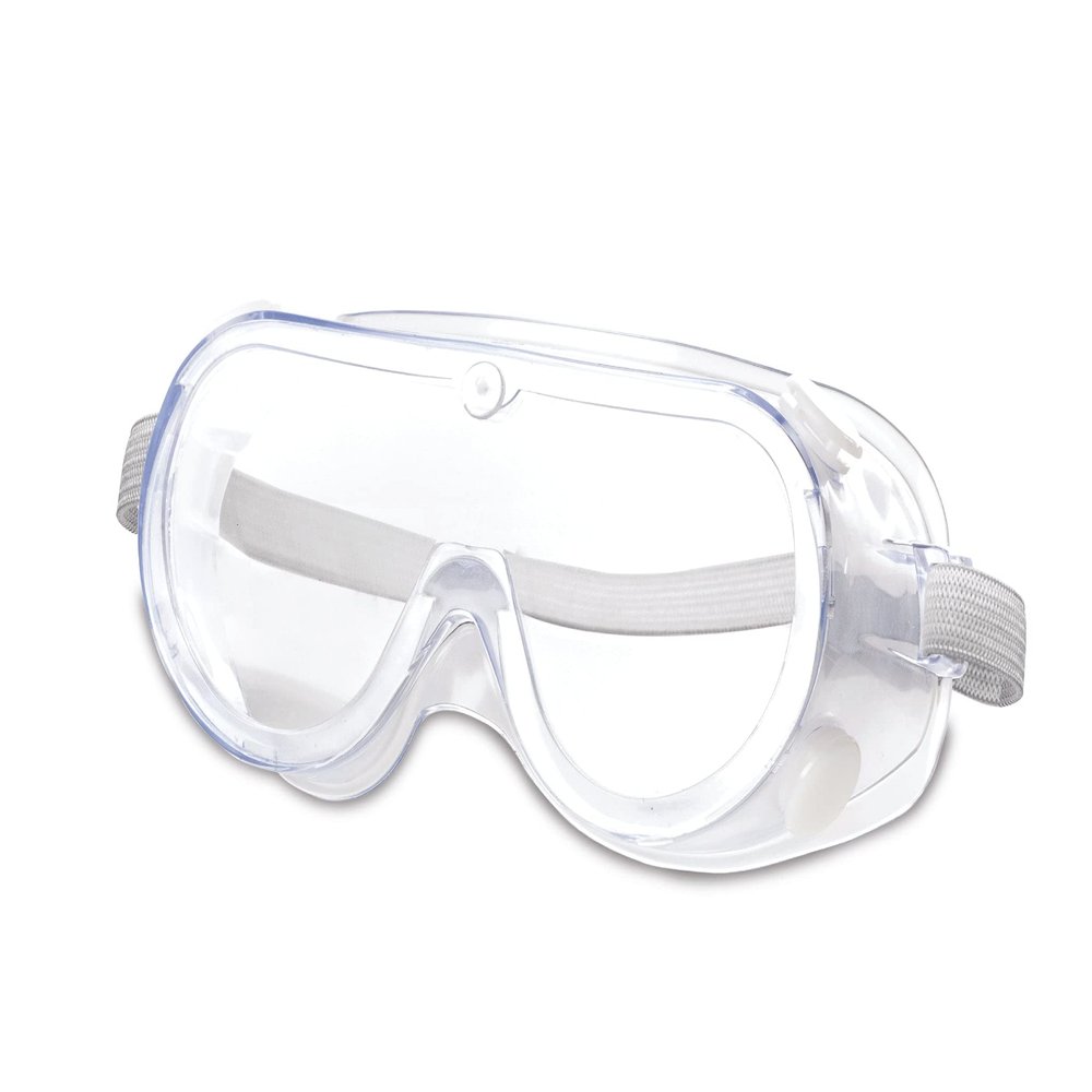 Pac-Dent iWear Full Coverage Protective Goggles with Adjustable Elastic Head Strap and Soft Nose Piece, Individually Wrapped, 10-Pack,White,CX02-A