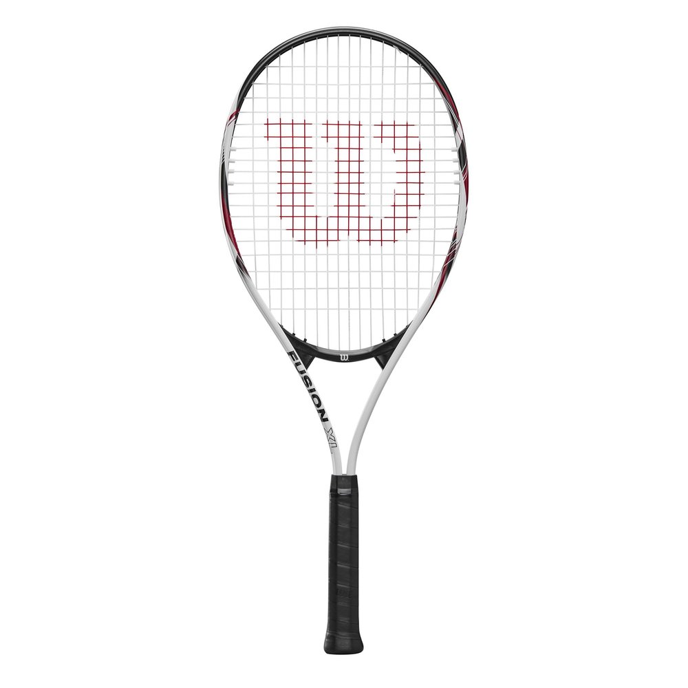Wilson Fusion XL Tennis Racket, Aluminium, Head-Light (Grip-Heavy) Balance, 291 g, 69.9 cm Length, Red