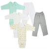 Bambini CS-0466L Infant Boys Long Sleeve One Piece & Track Sweat Pants Grey & White - Large - 5 per Pack
