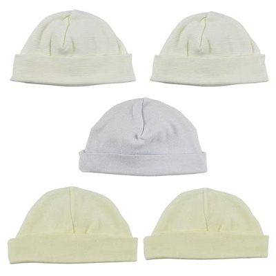 Bambini LS-0383 Boys Baby Cap Blue & Yellow - One Size - 5 per Pack