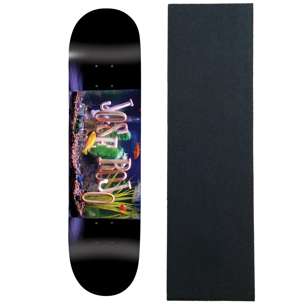 Enjoi Skateboard Deck Rojo Bag of Suck Black 8.5" x 31.95" with Griptape