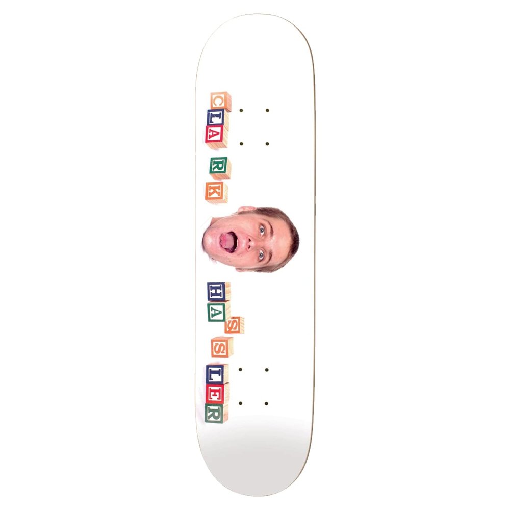 Enjoi Skateboard Deck Hassler Bag of Suck White 8.25" x 32.1"