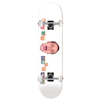 Enjoi Skateboard Assembly Hassler Bag of Suck White 8.25" x 32.1" Complete