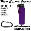 LaserGram Personalized Water Bottle, Keep Calm and Play Tennis, Stainless Steel Double Wall Vacuum Insulated with Flip Top Straw, Custom Engraved Gift (20oz / 590ml Dark Purple) view 4
