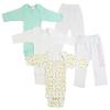 Bambini CS-0450L Infant Girls Long Sleeve Onezies & Track Sweat Pants White & Pink - Large - 5 per Pack