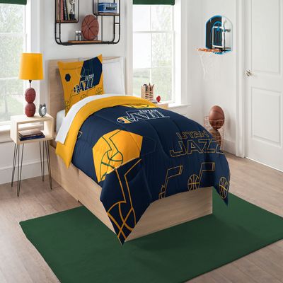 Northwest NBA Utah Jazz Unisex-Adult Comforter and Sham Set, Twin, Hexagon