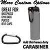 LaserGram Personalized Water Bottle, Bowling Ball and Pins, Stainless Steel Double Wall Vacuum Insulated with Flip Top Straw, Custom Engraved Gift (20oz / 590ml Gray) view 4