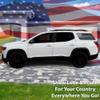 BOGAR TECH DESIGNS Precut Universal American Flag Rear Quarter Window Decal Sticker fits Most SUV and Trucks, Matte Thin Blue Line view 2