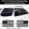 BOGAR TECH DESIGNS Precut Universal American Flag Rear Quarter Window Decal Sticker fits Most SUV and Trucks, Matte Thin Blue Line view 4