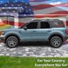 BOGAR TECH DESIGNS Precut Universal American Flag Rear Quarter Window Decal Sticker fits Most SUV and Trucks, Matte Thin Red Line view 2