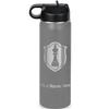 LaserGram Personalized Water Bottle, Chess King, Stainless Steel Double Wall Vacuum Insulated with Flip Top Straw, Custom Engraved Gift (20oz / 590ml Gray) view 1