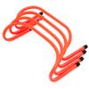 Trademark Innovations 6" Soccer Training Adjustable Agility Speed Hurdles (Set of 4, Orange) view 1