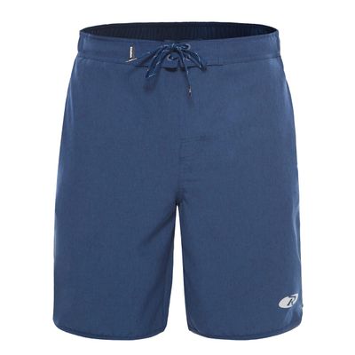 Rokka&Rolla Men's Swim Trunks Quick Dry Stretch Beach Shorts Swimwear Bathing Suit with Mesh Lining Navy