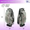 RJ Sports Carter 14 Way Divider Top Transport Golf Cart Bag with Wheels/Handle (Spring Pink) view 2