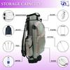 RJ Sports Carter 14 Way Divider Top Transport Golf Cart Bag with Wheels/Handle (Spring Pink) view 3