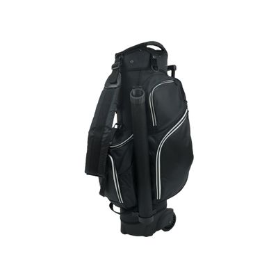 RJ Sports Carter 14 Way Divider Top Transport Golf Cart Bag with Wheels/Handle (Black)