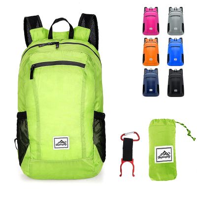 Hiking Backpack,Ultra-Light 20L Waterproof Folding Sports Lightweight Waterproof Backpack Suitable for Outdoor Camping Picnic (green)