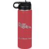 LaserGram Personalized Water Bottle, Backhoe Loader, Stainless Steel Double Wall Vacuum Insulated with Flip Top Straw, Custom Engraved Gift (20oz / 590ml Maroon) view 1