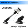 MARINE SYSTEM Made 3-NM LED Fold Down Boat Stern Light All Round 360 Boat Anchor Light for Pontoon and Fishing Boat, 25", 12-24V view 3