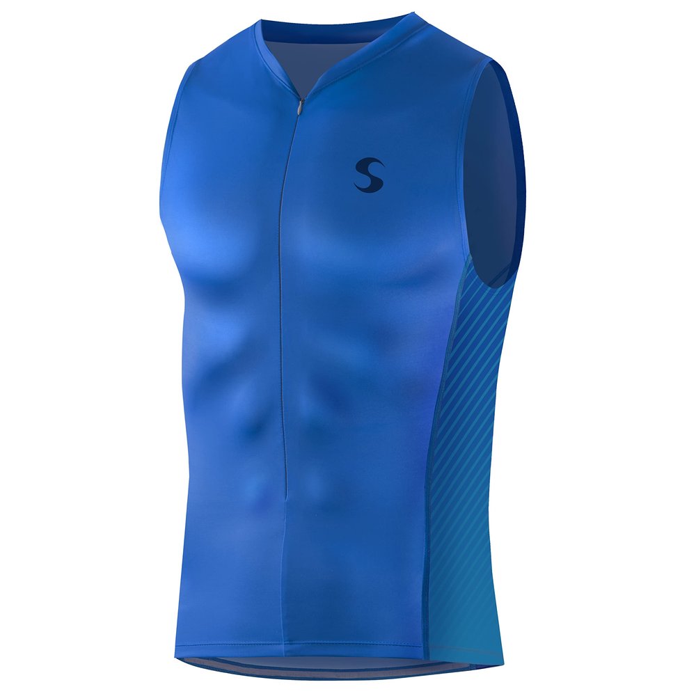 Synergy Men's Race Tri Tank Top Singlet (Ocean/Teal, X-Large)