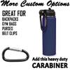LaserGram Personalized Water Bottle, Motocross, Stainless Steel Double Wall Vacuum Insulated with Flip Top Straw, Custom Engraved Gift (20oz / 590ml Navy Blue) view 4